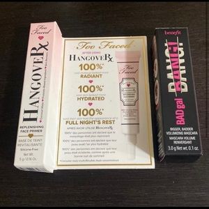 Bundle. Too faced face primer and benefit bad girl mascara.